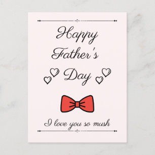 Happy Father's Day, a gift for dad in father's day Postcard