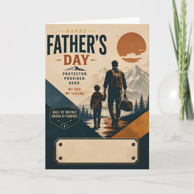 Happy Fathers Day Adventure Card (Front)
