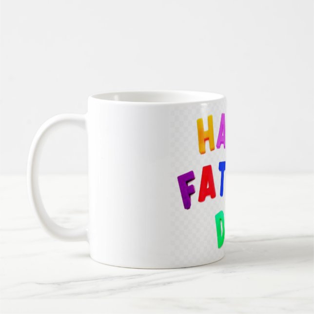 Happy Fathers Day-All Colours Coffee Mug (Left)