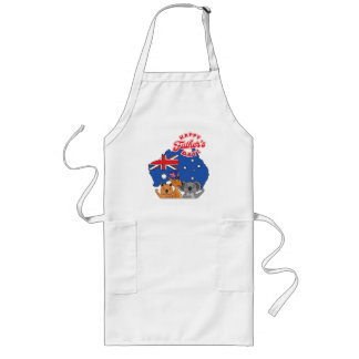 Happy Father's Day Australia Long Apron