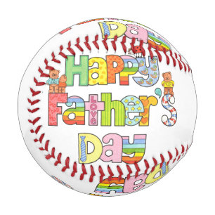 Happy Father's Day baseball
