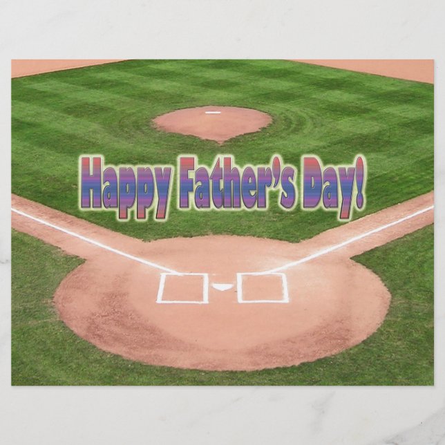 Happy Fathers Day Baseball (Front)