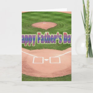 Happy Fathers Day Baseball Card