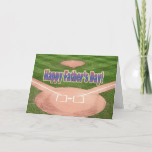 Happy Fathers Day Baseball Card