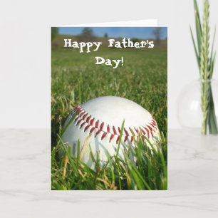 Happy Father's Day Baseball greeting card