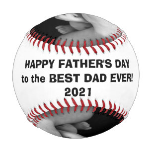 Happy Father's Day Baseball with Custom Pics