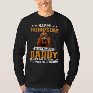 Happy Father's Day Basset Hound Dog Dad For Men T-Shirt