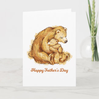 Happy Father's Day Bears Card