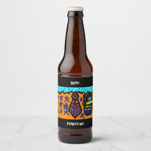 Happy Father's day Beer Bottle Label