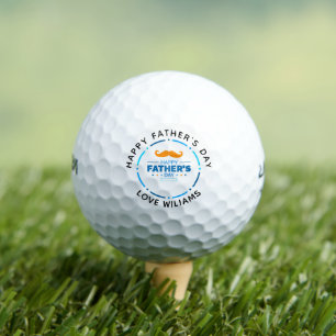 Happy Father's Day Best Dad By Par Personalised Go Golf Balls