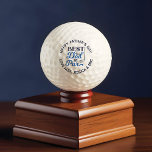 Happy Father's Day Best Dad By Par Personalised Golf Balls<br><div class="desc">Give a fun gift to your golf dad with our fun personalised best dad by par golf ball. Design features "Best Dad By Par" designed in a modern typography design. Personalise with your own message arched around the top and names arched below. Makes a great gift for Father's Day, birthdays,...</div>