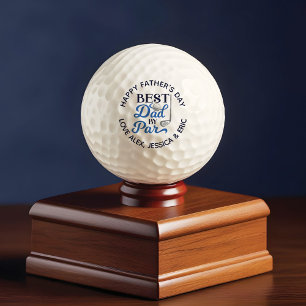 Happy Father's Day Best Dad By Par Personalised Golf Balls