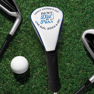 Happy Father's Day Best Dad By Par Personalised Golf Head Cover