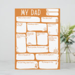 Happy Fathers Day_Best Dad Ever<br><div class="desc">The perfect card and gift in one for a special Dad this Father's Day! Featuring questions to ask your little ones about their Dad with space to write their adorable, funny, quirky, and no doubt unusual answers! Makes a great keepsake to frame after Father's Day too. Plus it could also...</div>