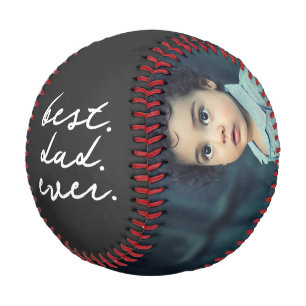 Happy Fathers Day Best Dad Ever Personalised Baseball