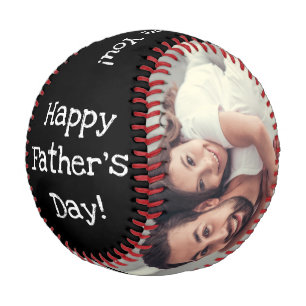 Happy Father's Day! Best. Dad. Ever. Photo Black Baseball