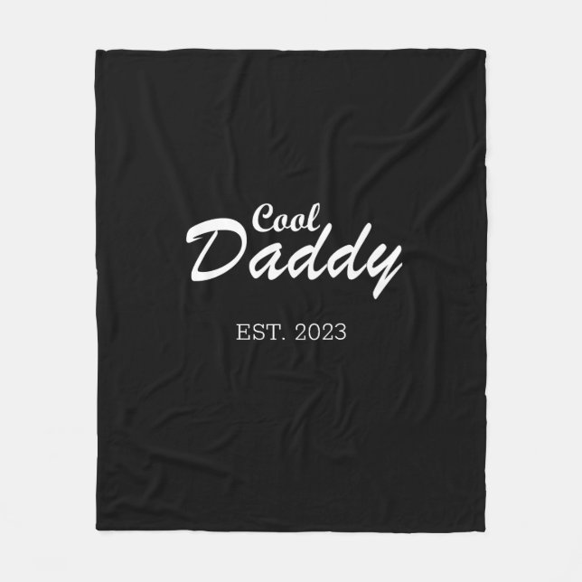 Happy fathers day best dad personalised gifts fleece blanket (Front)