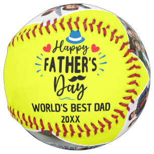 Happy Father's Day Best Dad   Personalised Photos Softball