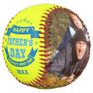 Happy Father's Day Best Dad   Personalised Photos Softball