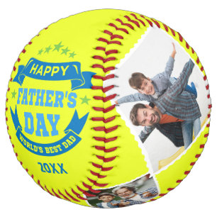Happy Father's Day Best Dad   Personalised Photos Softball
