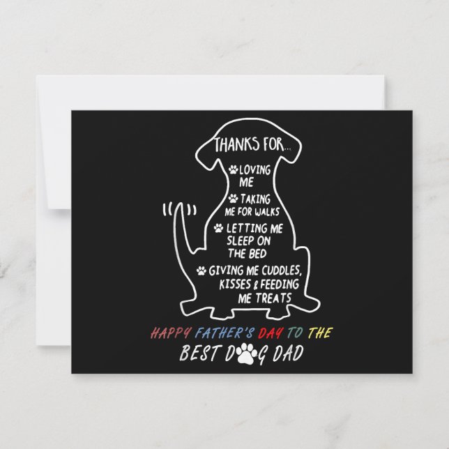 Happy Father's Day Best Dog Dad  (Front)