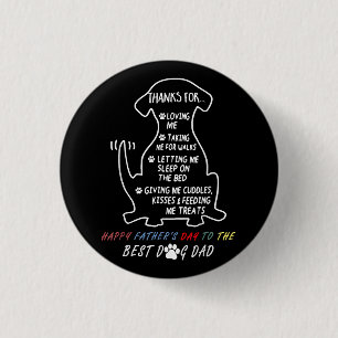 Happy Father's Day Best Dog Dad 3 Cm Round Badge