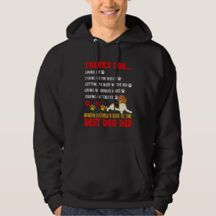 Happy Father's Day Best Dog Dad Beagle Dog Hoodie