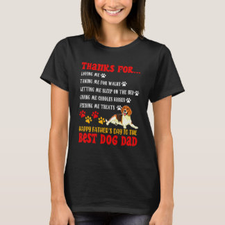 Happy Father's Day Best Dog Dad Beagle Dog T-Shirt