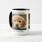 Happy Father's Day - Best Dog Dad Blue Pet Photo