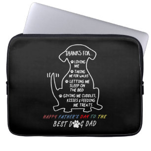 Happy Father's Day Best Dog Dad Laptop Sleeve
