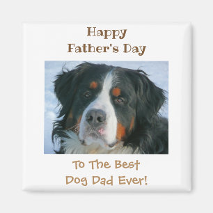 Happy Father's Day Best Dog Dad Photo Magnet