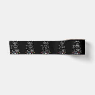 Happy Father's Day Best Dog Dad Satin Ribbon