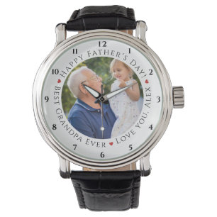Happy Father's Day Best Grandpa Ever Personalised  Watch