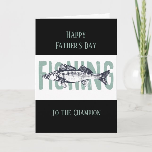 Happy Father's Day Black Sports Car Card (Front)