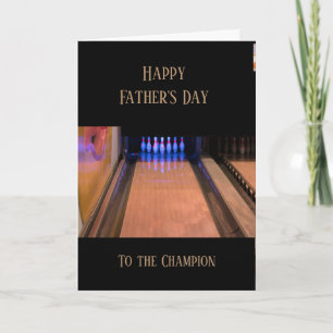 Happy Father's Day Bowling Card