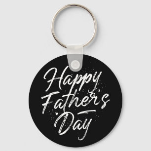 Happy Father's Day Button Keychain