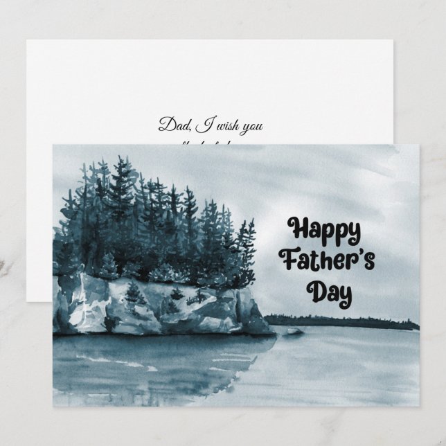 Happy Father's Day Card (Front/Back)