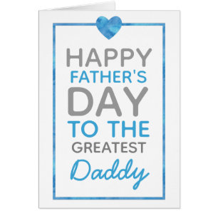 Happy Father's Day card for Greatest Daddy