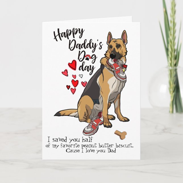 Happy Father's Day Card from Your German Shepherd (Front)