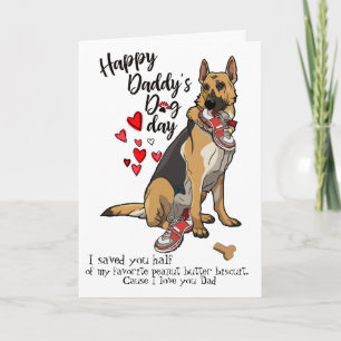 Happy Father's Day Card from Your German Shepherd