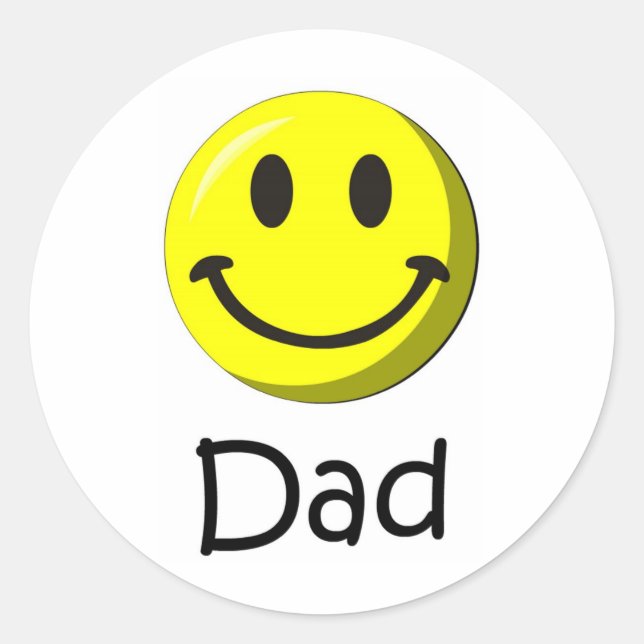 Happy Father's Day! Classic Round Sticker (Front)