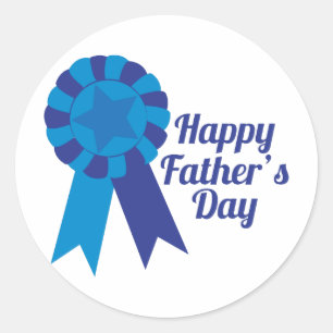 Happy Fathers Day Classic Round Sticker