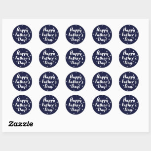 Happy Fathers Day Classic Round Sticker