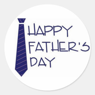 Happy Fathers Day Classic Round Sticker