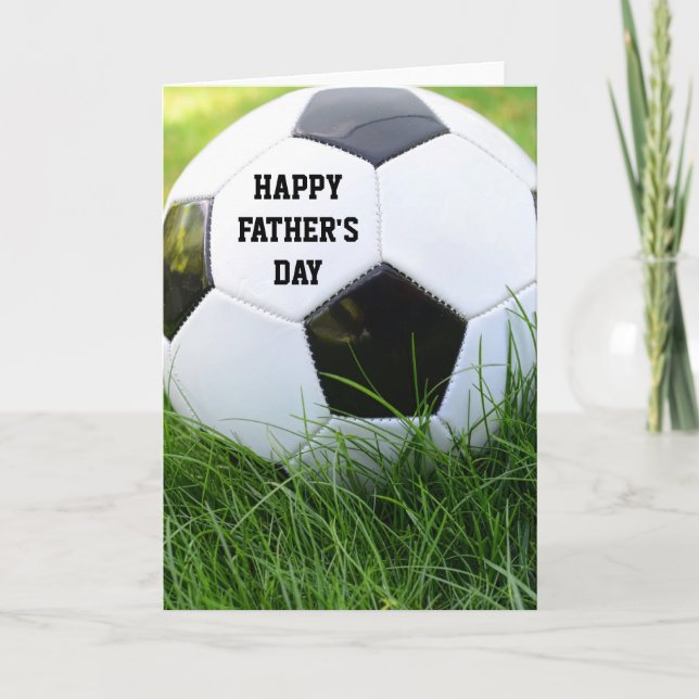Happy Father's Day Classic Soccer Ball Card (Front)