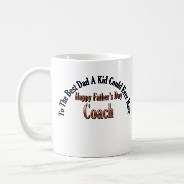 Happy Father's Day Coach Coffee Mug (Left)