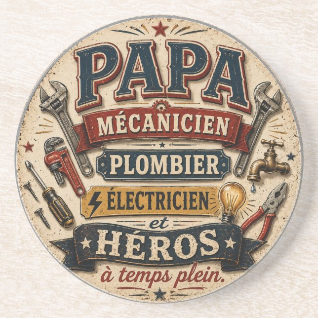 Happy Father's Day Coaster (Front)