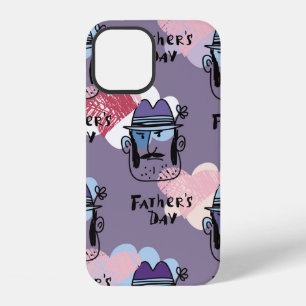 Happy Father's day. Collection unique greeting car iPhone 12 Case