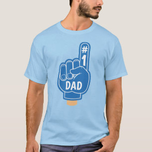 Happy Father's Day Cool Retro Blue Best Dad T-Shirt