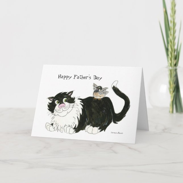 Happy Father's Day coolest cat Card (Front)